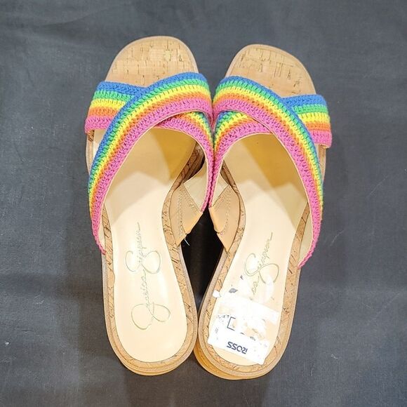 BRAND NEW JESSICA SIMPSON ELIZA CROCHET PLATFORM SANDAL S2 - Picture 5 of 15